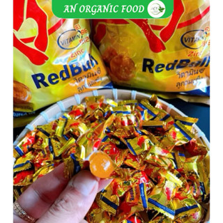 Kẹo Bò Húc Redbull Thái Lan chua ngọt - Kẹo Ngậm Bò Húc Tăng Lực Redbull - Kẹo Bò Cụng Ruvask