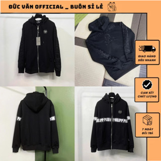  Áo Khoác Nỉ Hoddie Phi Líp Phối Chữ Thêu Dọc Thân Mix Logo Titan Siêu Nét_Áo Khoác Nỉ Nam Nữ Chất Vải Nỉ Chân Cua Scap 