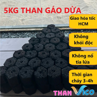  Than nướng BBQ sạch không khói 5kg than gáo dừa VICO 