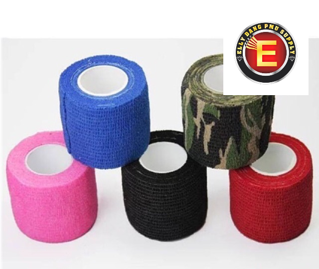 🏷️ 5  Cuộn Quấn Bảo Vệ Máy Phun Xăm, Tattoo Và Dụng Cụ Hỗ Trợ – Chống Trơn Trượt, Tăng Độ Bám, Êm Tay