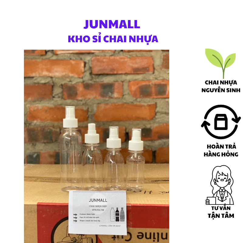 Chai xịt phun sương 200ml 120ml 100ml 75ml