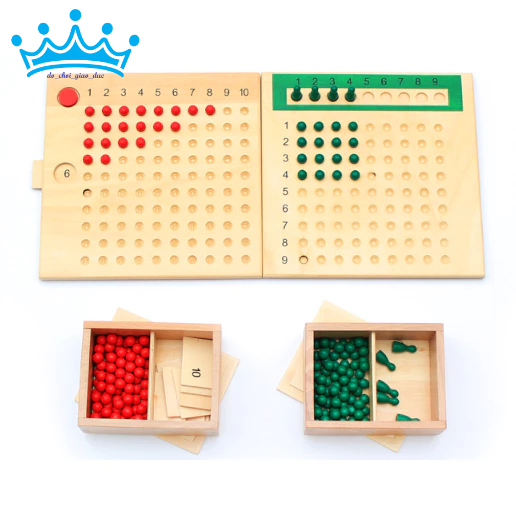 Bảng phép nhân, phép chia - Multiplication Division Bead Board