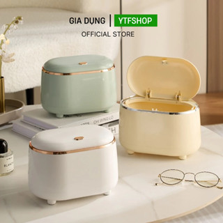 Thùng đựng rác mini cao cấp để bàn sang trọng Có Nắp Đậy