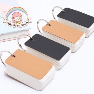 Thẻ học từ vựng flashcard 100 thẻ loại dày đẹp hỗ trợ học tiếng Anh, tiếng Trung, Nhật, Hàn