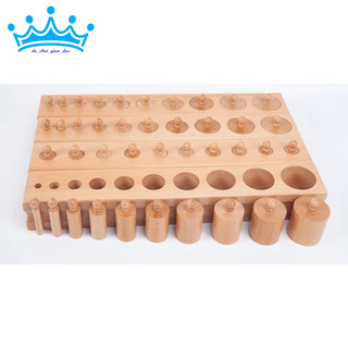 Trụ có núm Montessori - Cylinder blocks