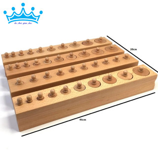 Trụ có núm Montessori - Cylinder blocks