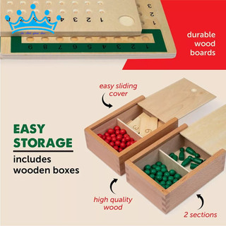 (Bản quốc tế) Bảng phép nhân, phép chia - Multiplication Division Bead Board