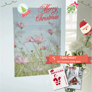 Tranh vải canvas dán tường ảnh poster trang trí decor Noel Giáng Sinh phụ kiện decor phòng ngủ bàn học quán cafe