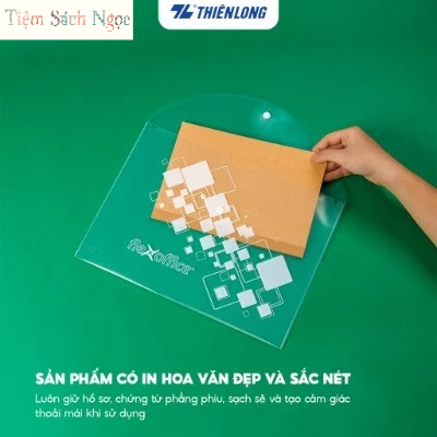 Bìa Nút, Túi Cúc F4 Flexoffice Thiên Long FO-CBF01, bìa đựng tài liệu, hồ sơ, báo cáo, độ bền cao, đ