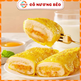  Trứng Cuộn Bánh mì dinh dưỡng cuộn chà bông 1kg bánh da trứng cuộn chà bông phomai bánh kẹo Cô Nương Béo 