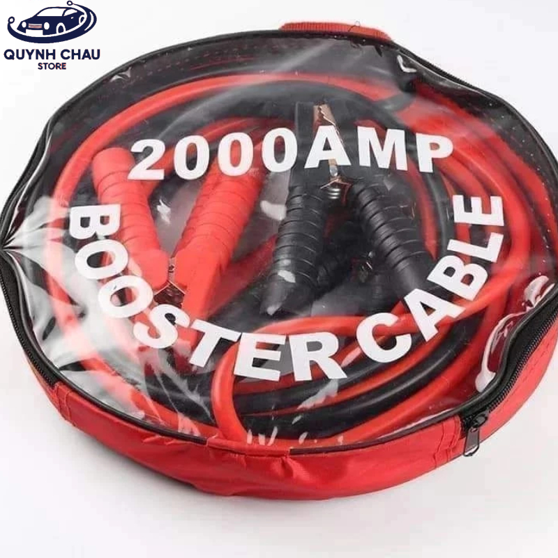 Dây Câu Bình Ắc Quy, Dây Kẹp Bình Xe Ô Tô, Xe Tải Dài 4M Lõi Đồng Siêu To