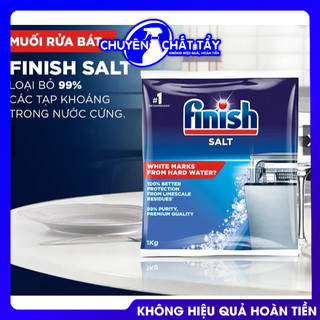 Muối rửa bát Finish 1.2KG 1KG Chuyên dụng cho máy rửa bát Số 1 khuyên dùng từ chuyên gia.