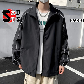 Áo Khoác Dù CHẠY SỌC TAY Chất Dù 2 Lớp Cổ Đứng Unisex Nam Nữ KD05, Áo Khoác Bomber Trơn Basic Form Rộng SADES