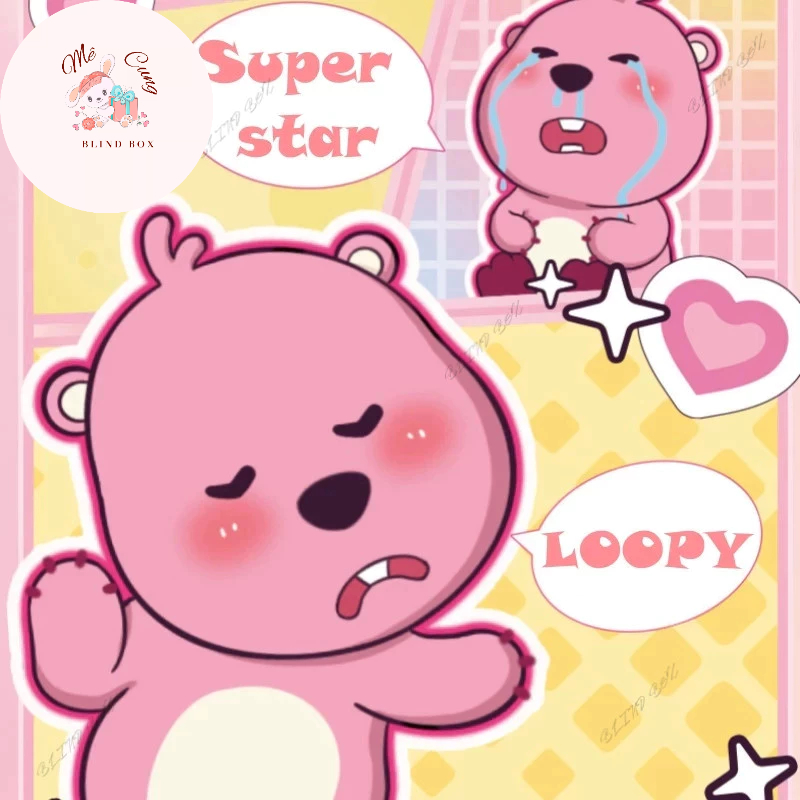 SUPER STAR LOOPY - Blind box hộp mù đồ chơi giải trí tượng búp bê mô hình nữ minh tinh Loopy cute