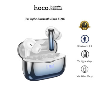  Tai nghe bluetooth Hoco EQ16 tai nghe nhét tai khử ồn có mic đàm thoại 7h nghe nhạc - Hàng chính hãng. 
