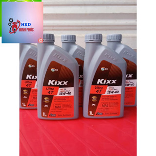   chính hãng  siêu rẻ  Dầu Nhớt xe số bán tổng hợp Kixx 15W40 0,8L 1L Nhập Khẩu Hàn Quốc 