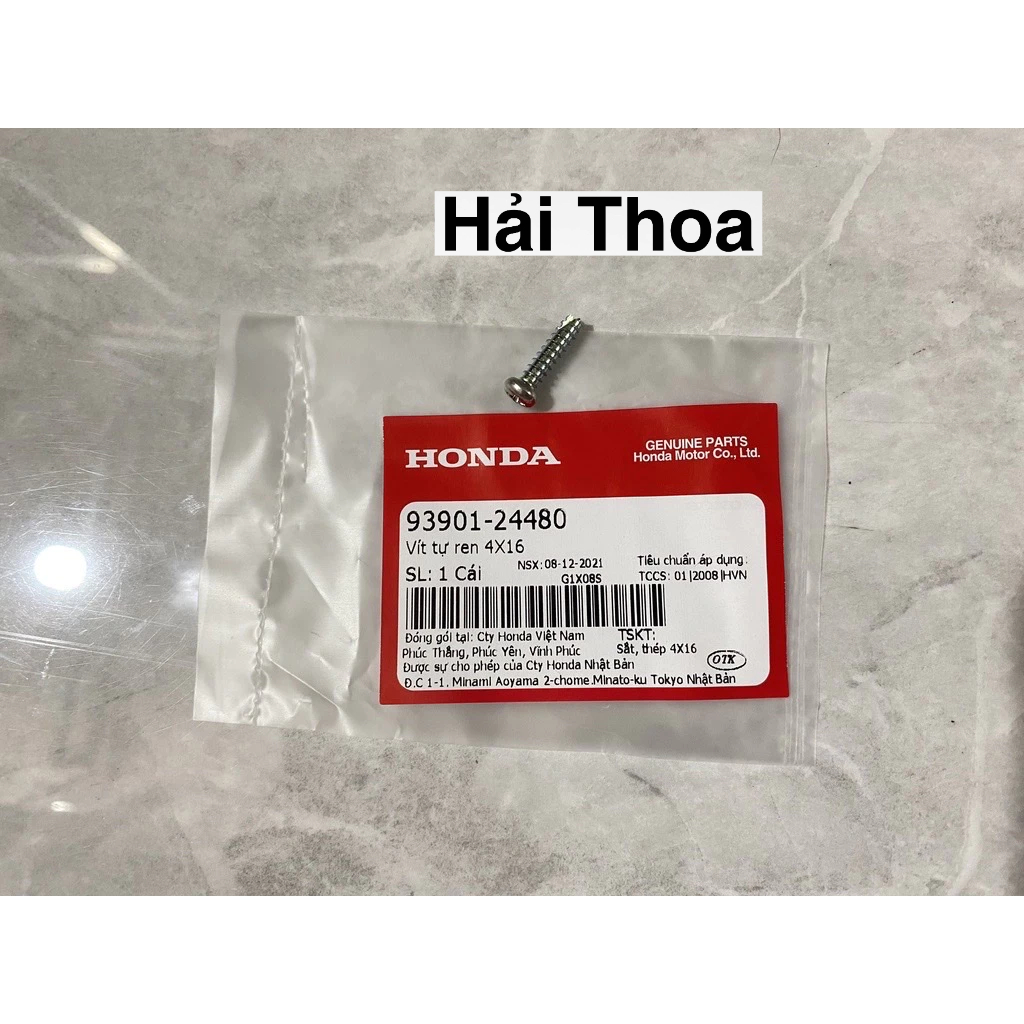 Vít tự ren 4X16 Bầu Gió Honda ( 9390124480 )