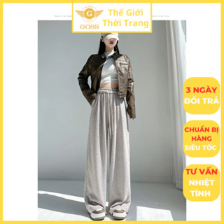 Quần Dạ Xuông Nữ Cạp Chun Gân Dây Rút GOSS GQ52 Quần Culottes Ống Rộng Tone Màu Vintage Dễ Phối Đồ Hàng QC Cao Cấp