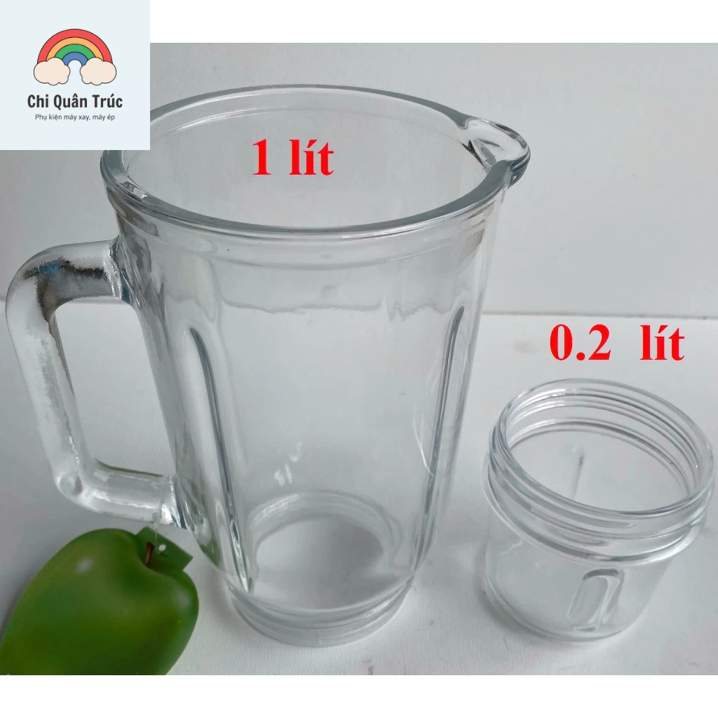 LINH KIỆN HÀNG THAY THẾ - Cối thủy tinh lớn, nhỏ máy xay sunhouse SHD5112/ SHD5115/ SHD5580