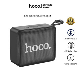  Loa bluetooth Hoco BS51 loa mini để bàn hỗ trợ khe cắm thẻ nhớ usb âm thanh vòm 3D. 