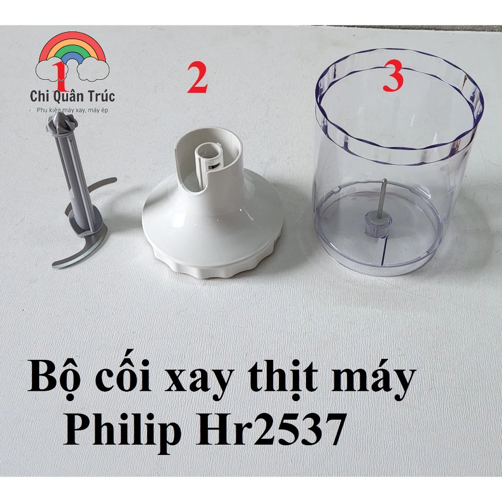 SALEOFF LINH KIỆN THAY THẾ - bộ cối xay thịt máy xay cầm tay Philip HR2531 HR2533 HR2534 HR2537