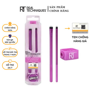 Set 2 Cọ Mắt Viền Và Nhấn Real Technique Smudge and Diffuse Eyeshadow Makeup Brush Set