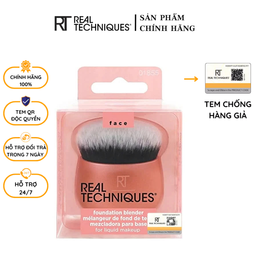 Cọ Đánh Nền Lỏng RT Real Techniques Blender Brush for Liquid Foundation
