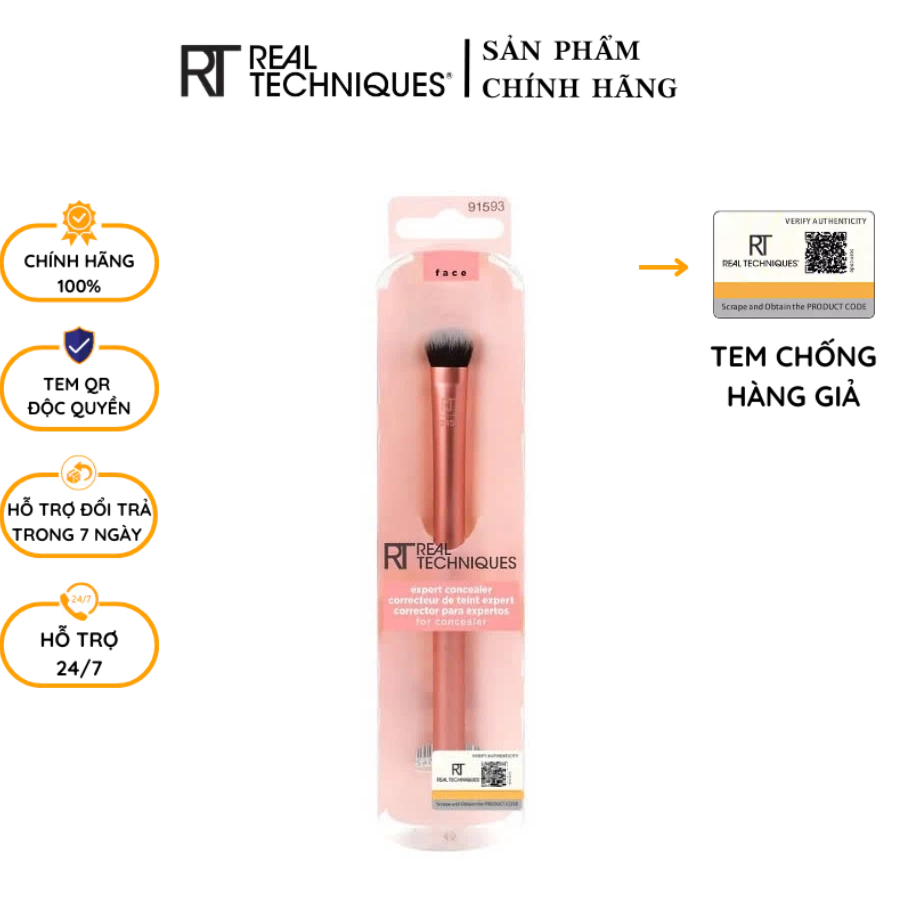 Cọ Che Khuyết Điểm RT Real Techniques Expert Concealer 245 Makeup Brush 91593