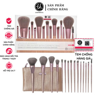 Bộ Cọ Trang Điểm Cá Nhân Chuyên Nghiệp 15 Cây BH COSMETICS Lavish Elegance