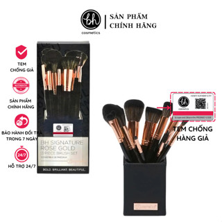Bộ Cọ Trang Điểm Bh Cosmetics Signature Rose Gold 13 cây (full box)
