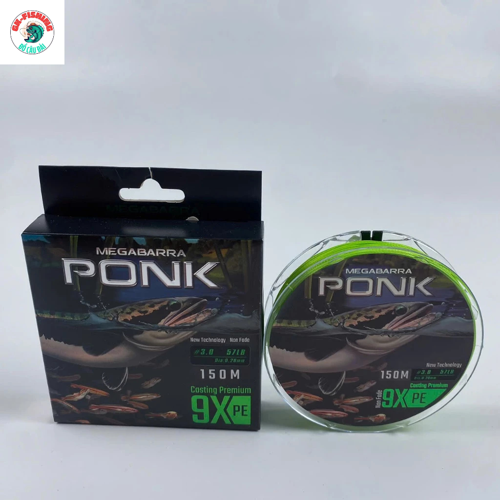 Dây Dù Pe MEGABARRA PONK 9X (cuộn 150m) bện 9 sợi dù
