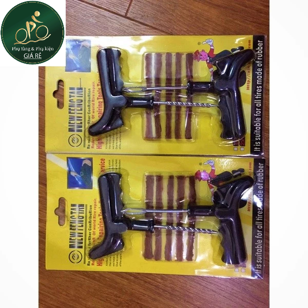 Dụng cụ Vá lụi/Vá dùi lốp xe không săm, dự phòng khẩn cấp cho ô tô/ xe máy