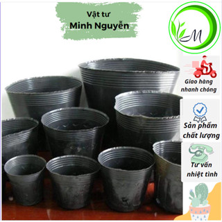 1kg Bầu ươm cây HÀNG ĐẸP đủ size, chậu nilon trồng cây, túi bầu, chậu nhựa đen, bịch ươm cây túi bóng trồng cây