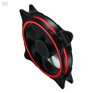 Quạt tản nhiệt thùng máy tính Fan Case PC 12cm LED Viền Xanh Đỏ