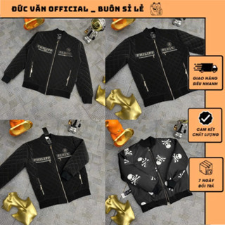 Áo Phao Quả Trám Philip Bản Trần Bông Mix Khóa Phối Chữ Titan Chuẩn Hàng QC_Áo Phao Trám Bản Trần Bông Chuẩn Logo Titan