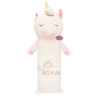[ Hoả tốc] Gấu Bông Gối Ôm Kỳ Lân (size 60 cm) vải Miniso mềm mịn an toàn cho bé, hàng đẹp chất lượng cao.