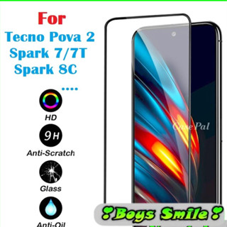 Kính Cường Lực Full Màn cho Tecno Pova 4 3 Pova 2 Spark 7 7T 9T Spark 6 go Spark 8C POP 5 Lte Pova Neo Camon 19 pro
