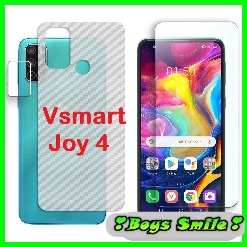 Miếng dán carbon mặt lưng Vsmart Joy 4 / Star 4 / Star 5