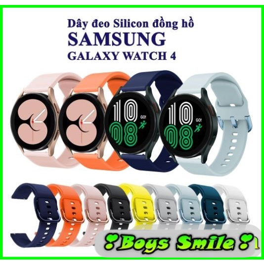 Dây đeo silicon Samsung Galaxy Watch 4, Watch 4 Classic mềm mịn cao cấp