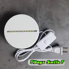 Đế đèn ngủ 3D 3 màu, chân đèn 3D