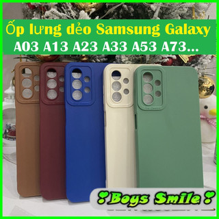 Ốp lưng dẻo màu Samsung Galaxy A34 A54 A04S A13 5G M23 A23 A13 A33 A53 A73 A03 có gờ bảo vệ camera