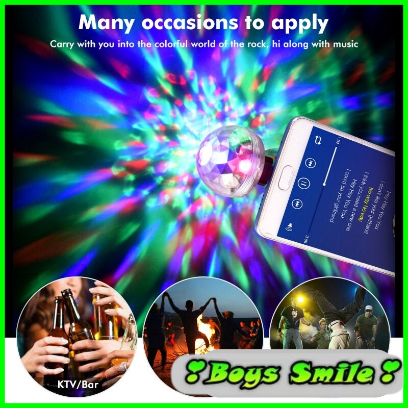Đèn Led DJ USB Đảng Đèn Cảm Biến Nhạc USB Mini