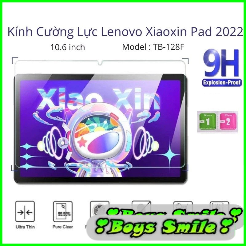 Kính Cường Lực Cho Lenovo Tab M10 Plus Gen 3 10.6" M10Plus Gen3 Model TB- 125F TB- 128F  Bảo Vệ Màn 