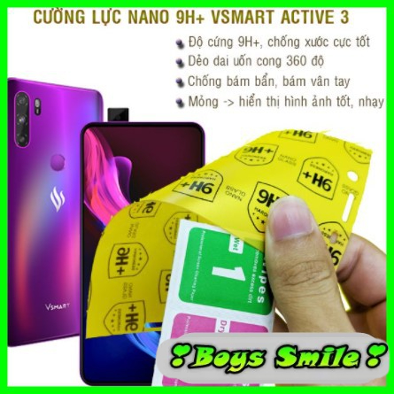 Cường lực dẻo nano Vsmart Active 3 / Active / Active 1+ / Active 1 Joy 1 Joy 2 joy 2+ joy 3 joy 4