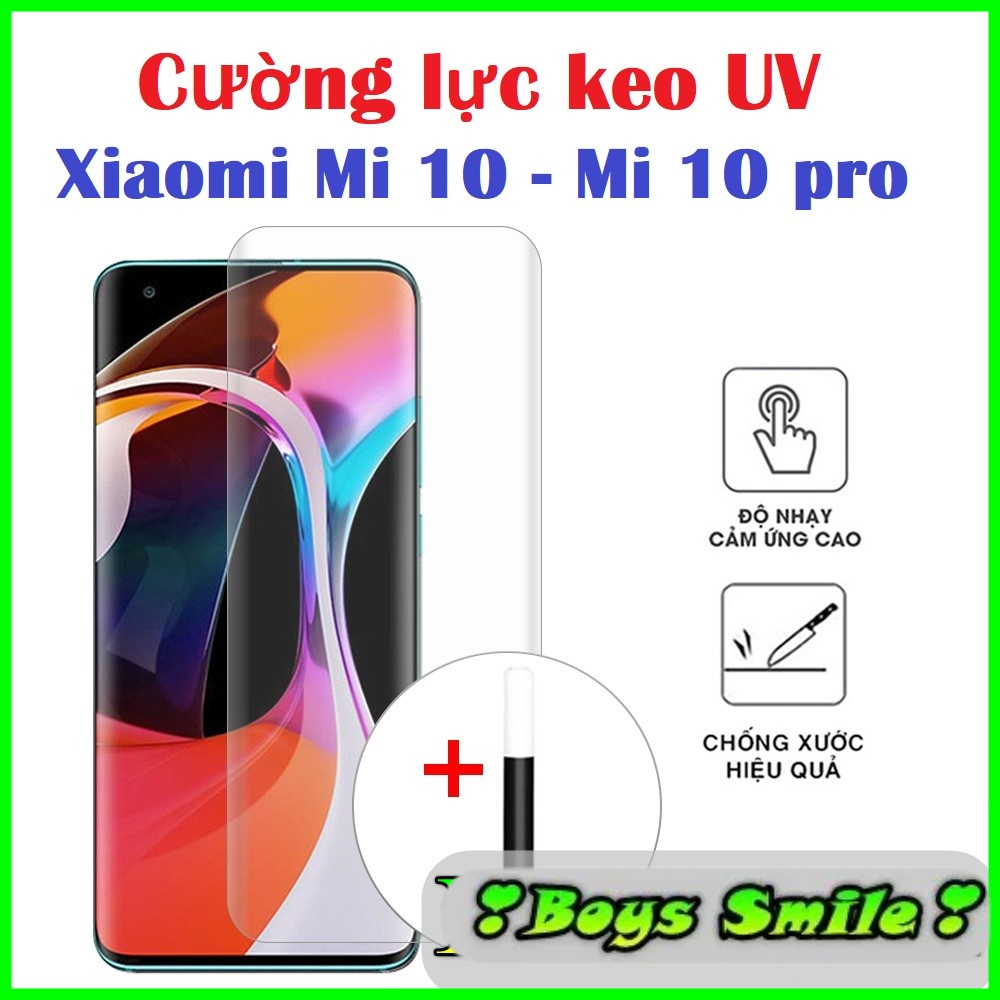 Kính Cường lực Full keo UV Xiaomi 13 13 pro 13 Lite Mi 10 / Xiaomi Mi 10 pro Mi 12 Mi 12X Note 13pro
