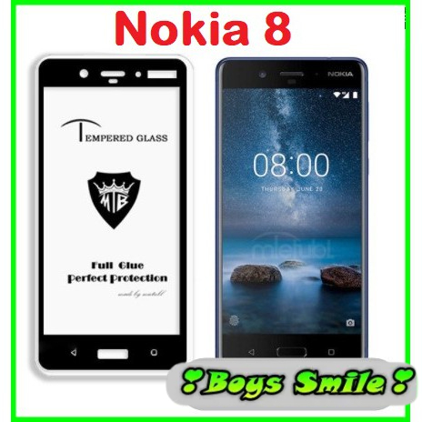 Cường lực Nokia 8 Full màn Full keo