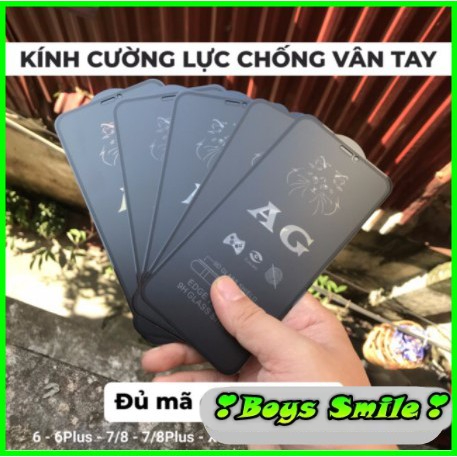 Cường lực chống bám vân tay iPhone 11 Pro Max iPhone 6 7 8  6 6S 7 8 Plus iPhone X XS Max XR  ...