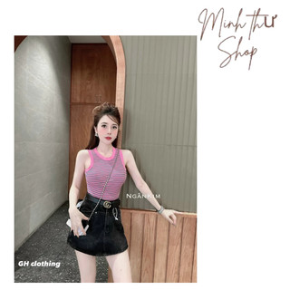 áo len 3lỗ mongtoghi croptop qc Mặc ôm dáng cực xinh nữ