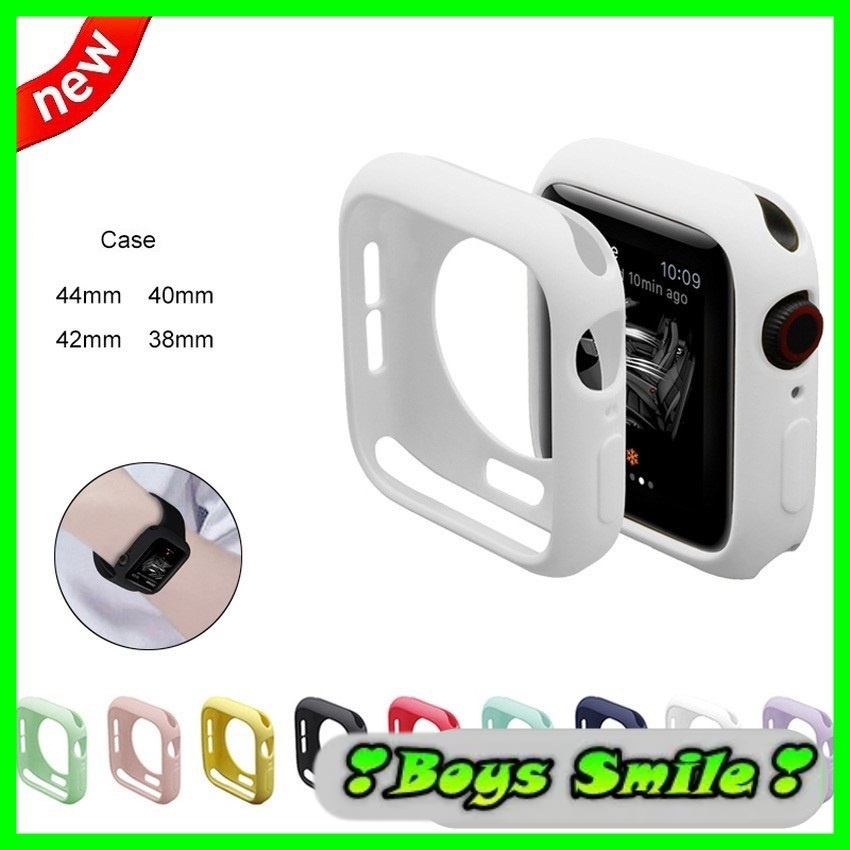 Ốp bảo vệ đồng hồ bằng silicon mềm nhiều màu cho Apple Watch iWatch Series 5/4/3/2/1 38mm 40mm 42mm 