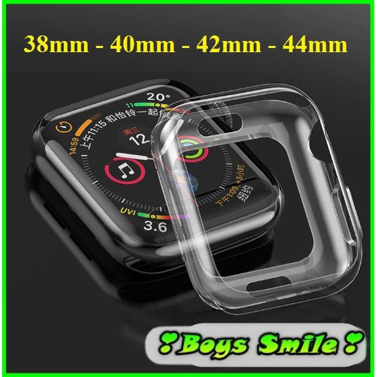 Ốp Viền Bảo Vệ Trong Suốt Apple Watch Series 6 5 4 3 2 1 38mm 42mm 44mm 40mm